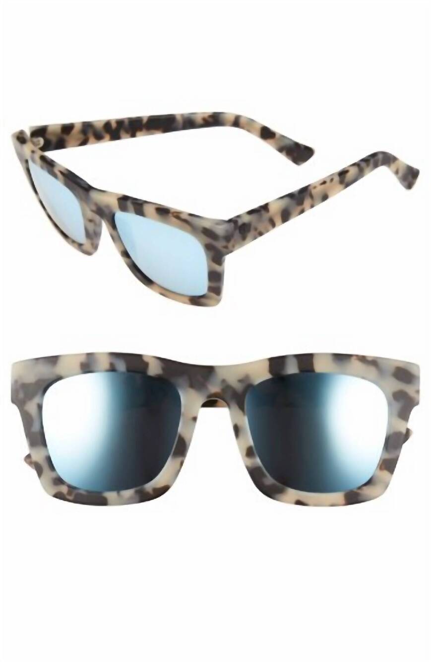 NEW ELECTRIC LABEL men's crasher rectangular sunglasses in matte black ohm black